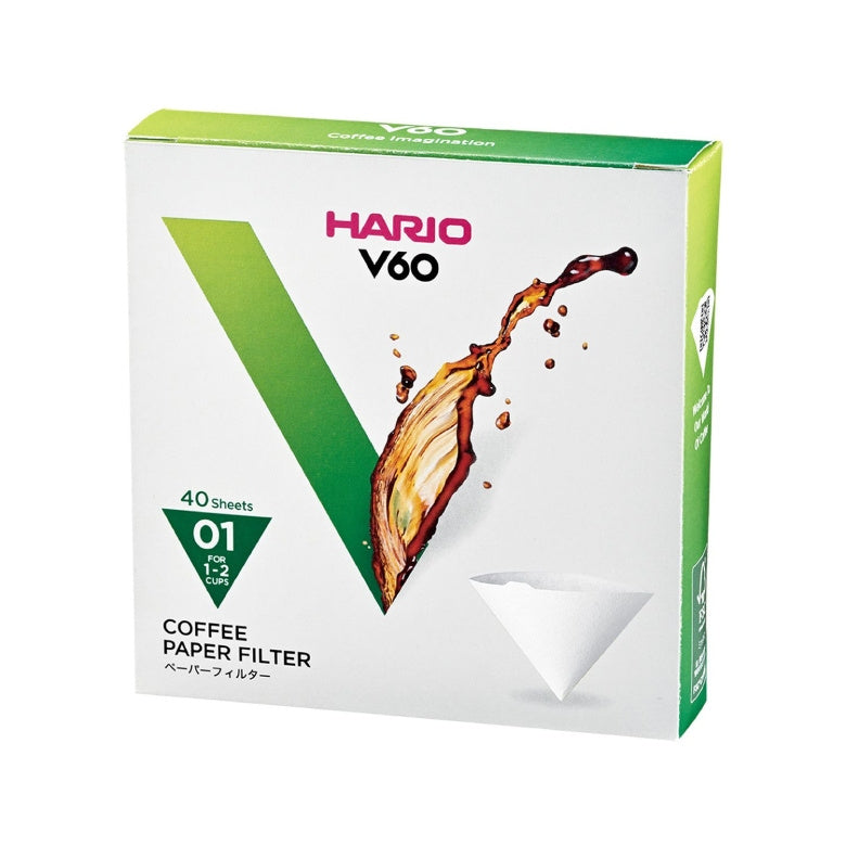 Filtry papierowe Hario V60-01, 40 szt.